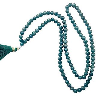                       Natural Stone Mala - Necklace 108 Round Beads Jap Mala for Reiki Healing Chakra Mala                                              