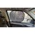 Spidy Moto Car Window Sunshades with Vacuum Hook (Set of 4, Black) Universal for Car
