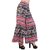 Omikka Women's Wide Leg High Elastic Waist Floral Print Crepe Palazzo Pants Regular and Plus Size