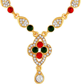 MFJ Fashion Jewellery Designer Collection long lasting Gold Plated Necklace Set For Women