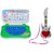 New Pinch Musical Combo of Mini English Learning Plastic Laptop with Mini Guitar 3D Lighting for Kids