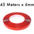VCR RED Strong Acrylic Adhesive - Double Sided Heat Resistant - Transparent Adhesive Tape - (Polyester Tape) - 45 Meters in Length - 6mm Width - 1 Roll Per Pack