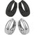 Men Style Men Jewellery Sterling Silver Black  Stainless Steel Hoop Earring