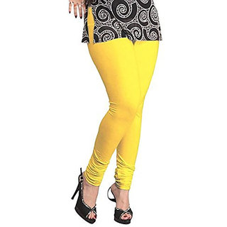 SultanAccessories Women's Pure Cotton Churidar Leggings 4 Way Stretchable V-Cut Ruby StyleLegging (1 Pc, Free Size)