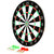 Planet of Toys Double faced 17 inch portable dart board with 6 Darts Set For Kids Children.