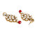 Zaveri Pearls Gold Tone Traditional Kundan & Dangling Beads Necklace Set-ZPFK8445