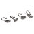 Zaveri Pearls Combo Of 4 Antique Silver Tone Adjustable Nose Pin-ZPFK8231