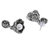 Zaveri Pearls Pack Of Four Finely Detailed  Designer Oxidised Jhumki Earrings - ZPFK5720