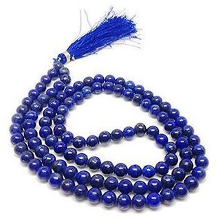 108 +1 Beads/Mankas Agate Hakik Mala for Shani Japa Mantras (Blue)