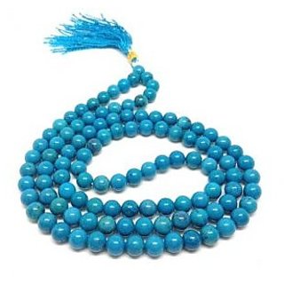 Ceylonmine- Natural Turquoise Firoza Mala For Astrological Purpose For Unis Ceylonmine- Natural Turquoise Firoza Mala For Astrological Purpose For Unis