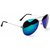 Ivy Vacker Combo of 2 UV Protected Blue Mirrored Aviator Sunglasses