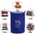 Smile Mom Jumbo (83 Litre) Laundry Basket/Bag/Hamper for Clothes with Handle, Foldable for Home Bathroom Bedroom (Blue)