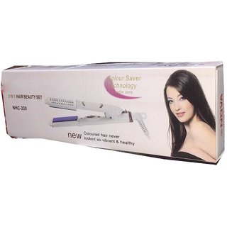 Buy NV-330 Professional 2 in 1 Hair Straightener Online @ ₹699 from  ShopClues