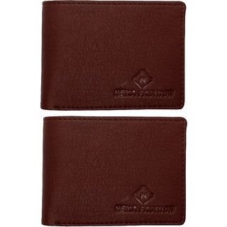                       Mens Brown Artificial Leather Wallet                                              