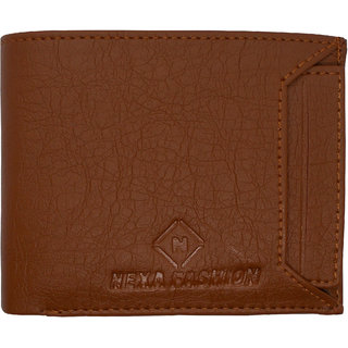                       Mens Tan Artificial Leather Wallet With Card Holder                                              