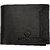 Mens Black Artificial Leather Wallet With Card Holder