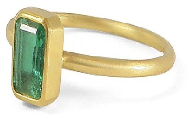 Silver Ring Emerald Panna Stone 92.5 SterlingSilver Adjustable Ring US6.5 |  eBay
