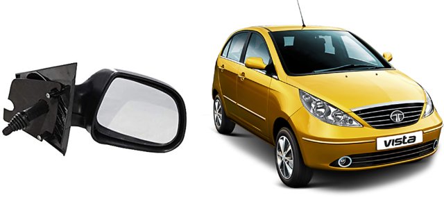 indica vista rear view mirror price