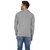 Paddle Up Light Grey Solid Cotton Shrug for Men