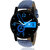LORENZ CM-2014WL-06 Combo of Black Dial Analogue Watch and Blue Wallet For Men