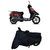 Premium Quality Black Matty Two Wheeler Dustproof Body Cover With Mirror Pockets For HERO ELECTRIC FLASH