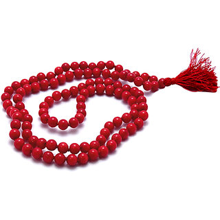                       Red Coral (Moonga) Mala or Rosary                                              