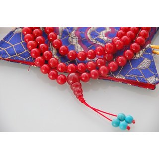                       108 beads Red Coral Mala                                              
