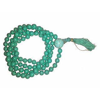                       108 Beads Stone Mala for Men and Women (Turquoise)                                              