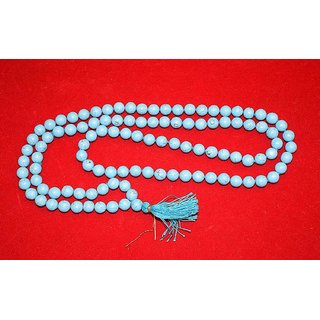                       Turquoise 108 Bead Healing Crystal Mala for Men and Women (8 mm)                                              