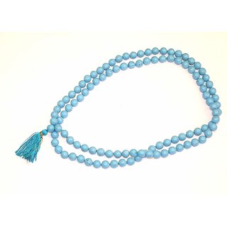                       Turquoise 108 Bead Healing Crystal Mala for Men and Women (8 mm)                                              