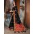 Manohari Embroidered Black Art Silk Saree with Blouse Piece