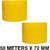 VCR Yellow Color Tape - 50 Meters in Length - 72mm / 3 Width - 2 Rolls Per Pack