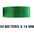 VCR Green Color Tape - 50 Meters in Length - 18mm / 0.75 Width - 1 Roll Per Pack