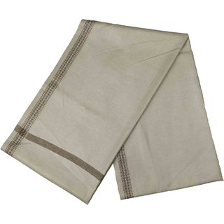 Varun Cloth House Mens Kashmiri Woollen Embellished Bordered Shawl/Lohi (vch6641 Beige Free Size)
