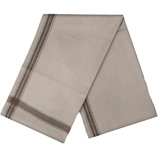 Varun Cloth House Mens Kashmiri Woollen Embellished Bordered Shawl/Lohi (vch6644 Grey Free Size)